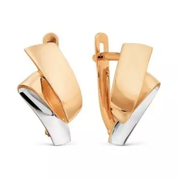 Серьги из красного золота Линии Любви