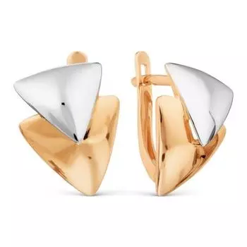 Серьги из красного золота Линии Любви