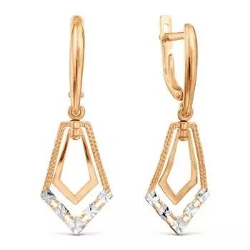 Серьги из красного золота Линии Любви