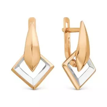 Серьги из красного золота Линии Любви