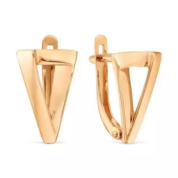 Серьги из красного золота Линии Любви