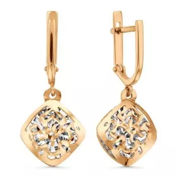 Серьги из красного золота Линии Любви