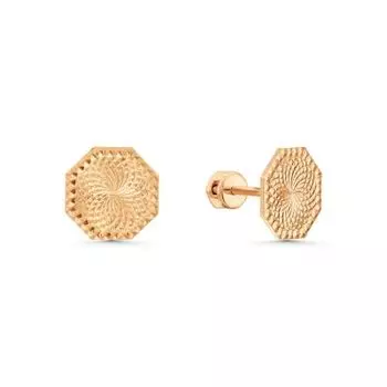 Серьги из красного золота Линии Любви