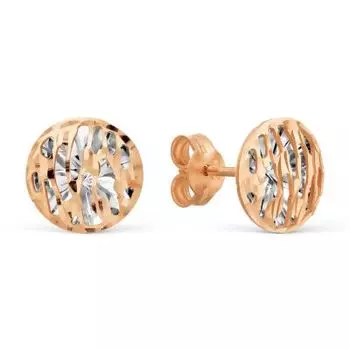 Серьги из красного золота Линии Любви