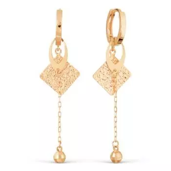 Серьги из красного золота Линии Любви