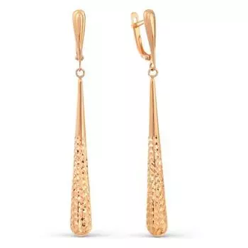 Серьги из красного золота Линии Любви