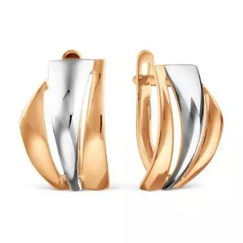 Серьги из красного золота Линии Любви