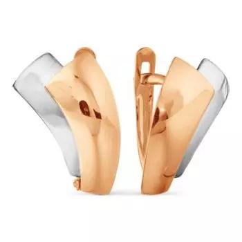 Серьги из красного золота Линии Любви