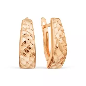 Серьги из красного золота Линии Любви