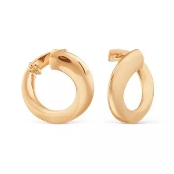 Серьги из красного золота Линии Любви