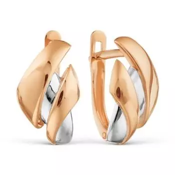 Серьги из красного золота Линии Любви