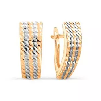Серьги из красного золота Линии Любви