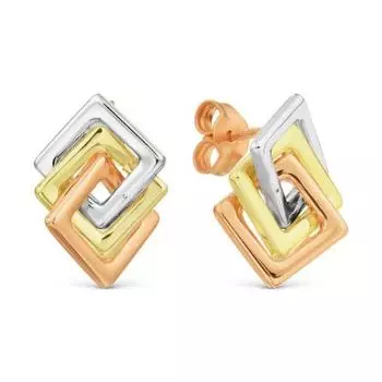 Серьги из красного золота Линии Любви