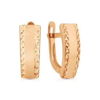 Серьги из красного золота Линии Любви