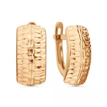 Серьги из красного золота Линии Любви