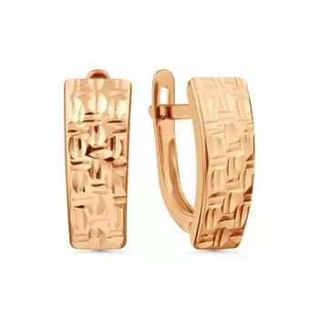 Серьги из красного золота Линии Любви