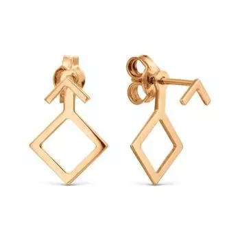 Серьги из красного золота Линии Любви