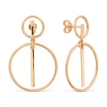 Серьги из красного золота Линии Любви