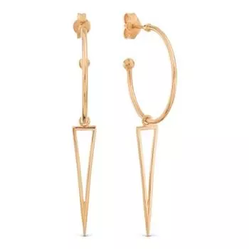 Серьги из красного золота Линии Любви