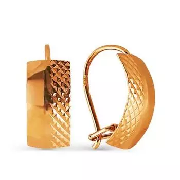 Серьги из красного золота Линии Любви