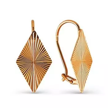 Серьги из красного золота Линии Любви