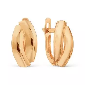 Серьги из красного золота Линии Любви