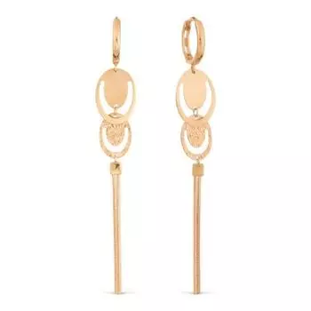 Серьги из красного золота Линии Любви