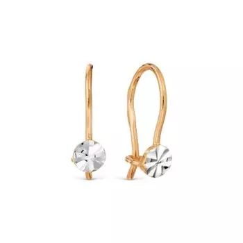 Серьги из красного золота Линии Любви