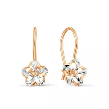 Серьги из красного золота Линии Любви