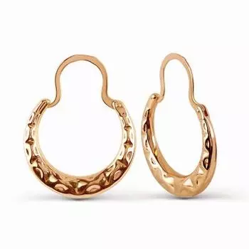 Серьги из красного золота Линии Любви