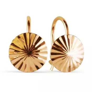 Серьги из красного золота Линии Любви