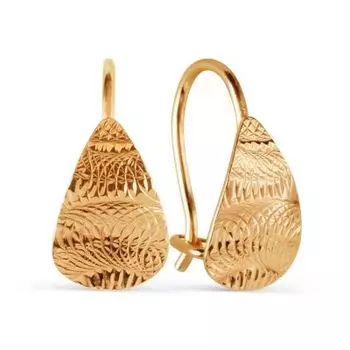 Серьги из красного золота Линии Любви