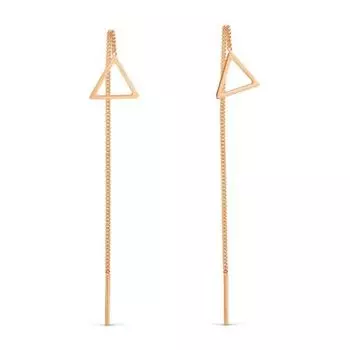 Серьги из красного золота Линии Любви