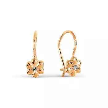 Серьги из красного золота Линии Любви