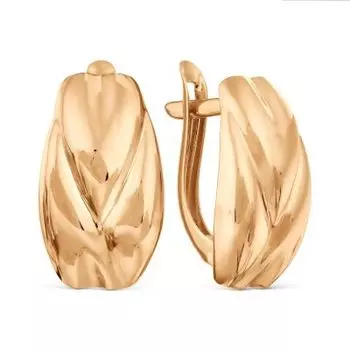 Серьги из красного золота Линии Любви
