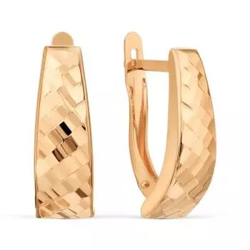 Серьги из красного золота Линии Любви