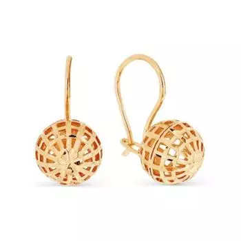 Серьги из красного золота Линии Любви