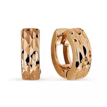 Серьги из красного золота Линии Любви