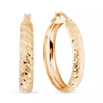 Серьги из красного золота Линии Любви