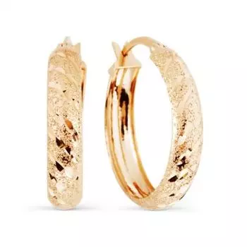 Серьги из красного золота Линии Любви