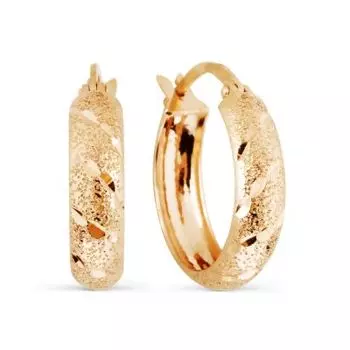 Серьги из красного золота Линии Любви