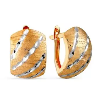 Серьги из красного золота Линии Любви