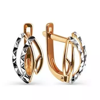 Серьги из красного золота Линии Любви