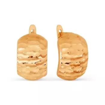 Серьги из красного золота Линии Любви