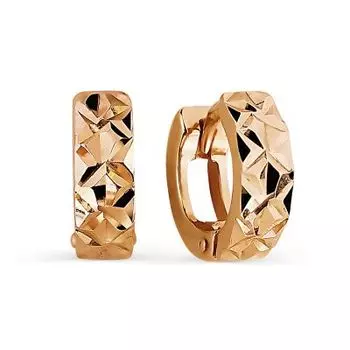 Серьги из красного золота Линии Любви