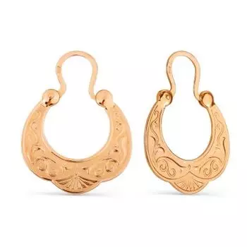 Серьги из красного золота Линии Любви