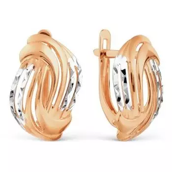 Серьги из красного золота Линии Любви