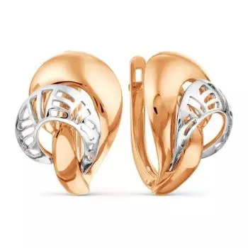 Серьги из красного золота Линии Любви