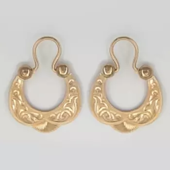 Серьги из красного золота Линии Любви