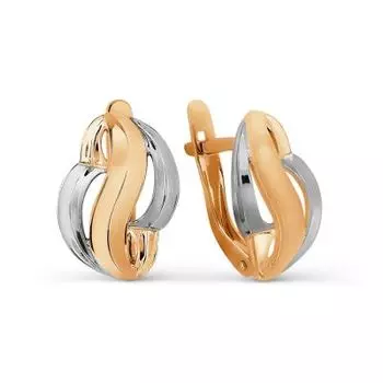 Серьги из красного золота Линии Любви